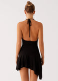 Spiced Sunset Mini Dress Black