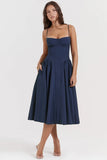 french navy corset sundress