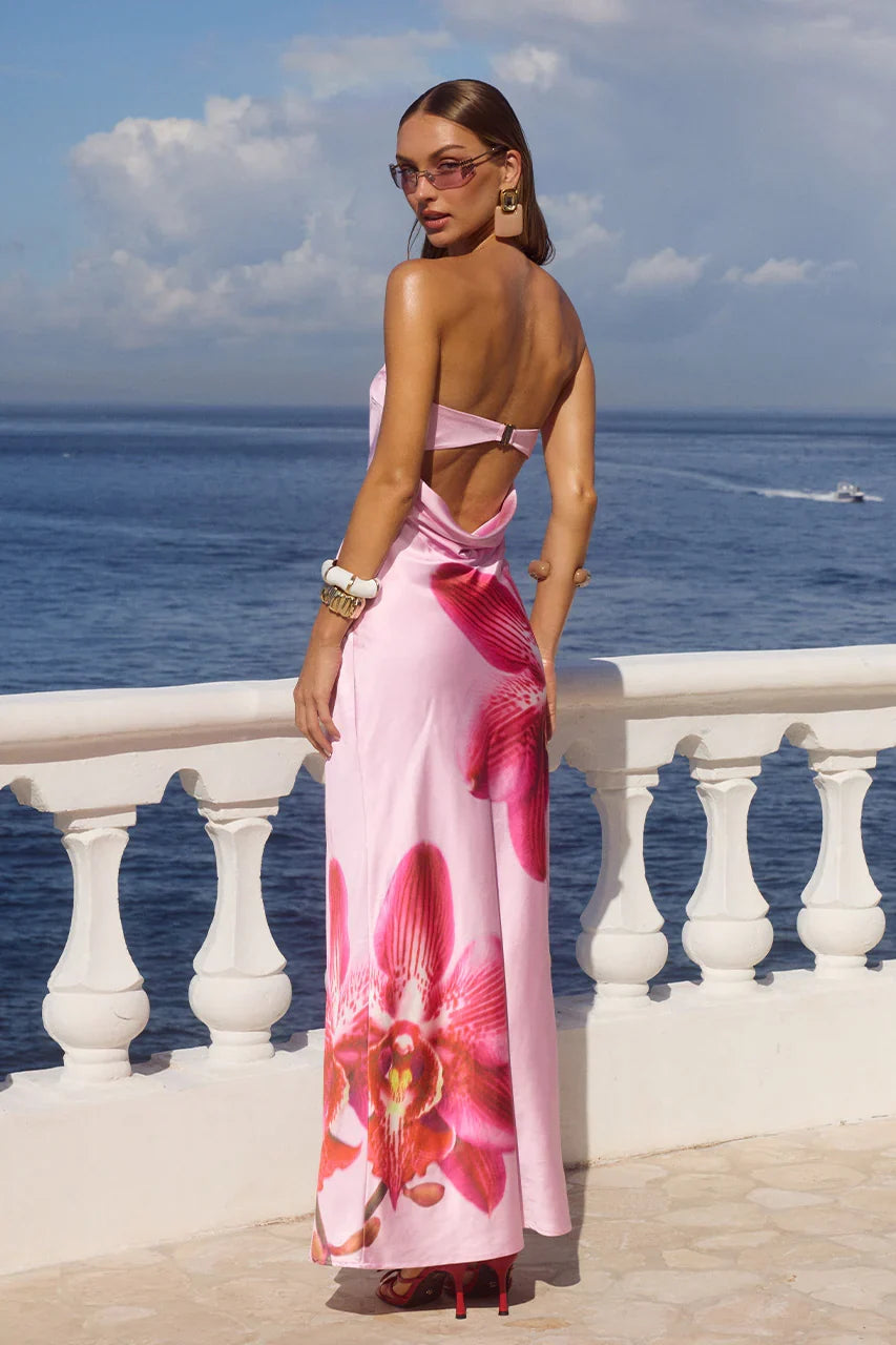 CELESTE MAXI DRESS ORCHID PINK