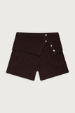 Nolan Cable Cloud Knit Mini Short Mocha