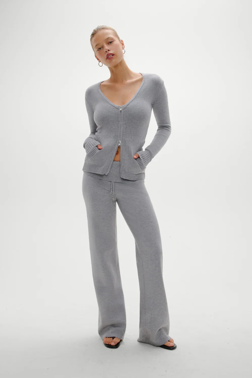 Dawson Knit Fold Over Pants Cloud Cover