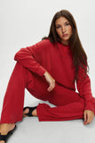 Emma Thermal Low Rise Pants Strawberry Red