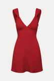 Emilia Polka Dot Mini Dress Spice Dot