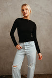 Ashley Ruched Long Sleeve Top