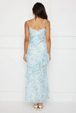 Botanic Ballet Maxi Dress Blue