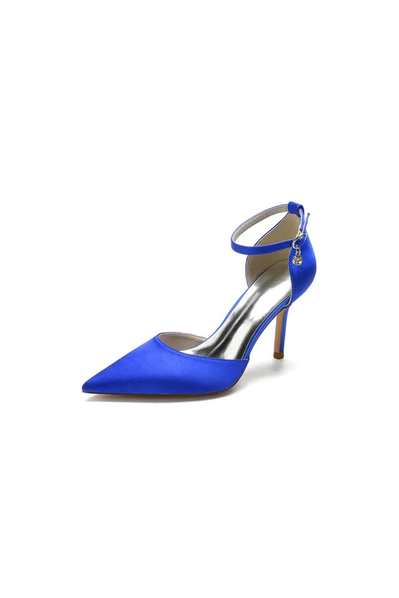 Pointed Toe Ankle Strap High Heels Shoes