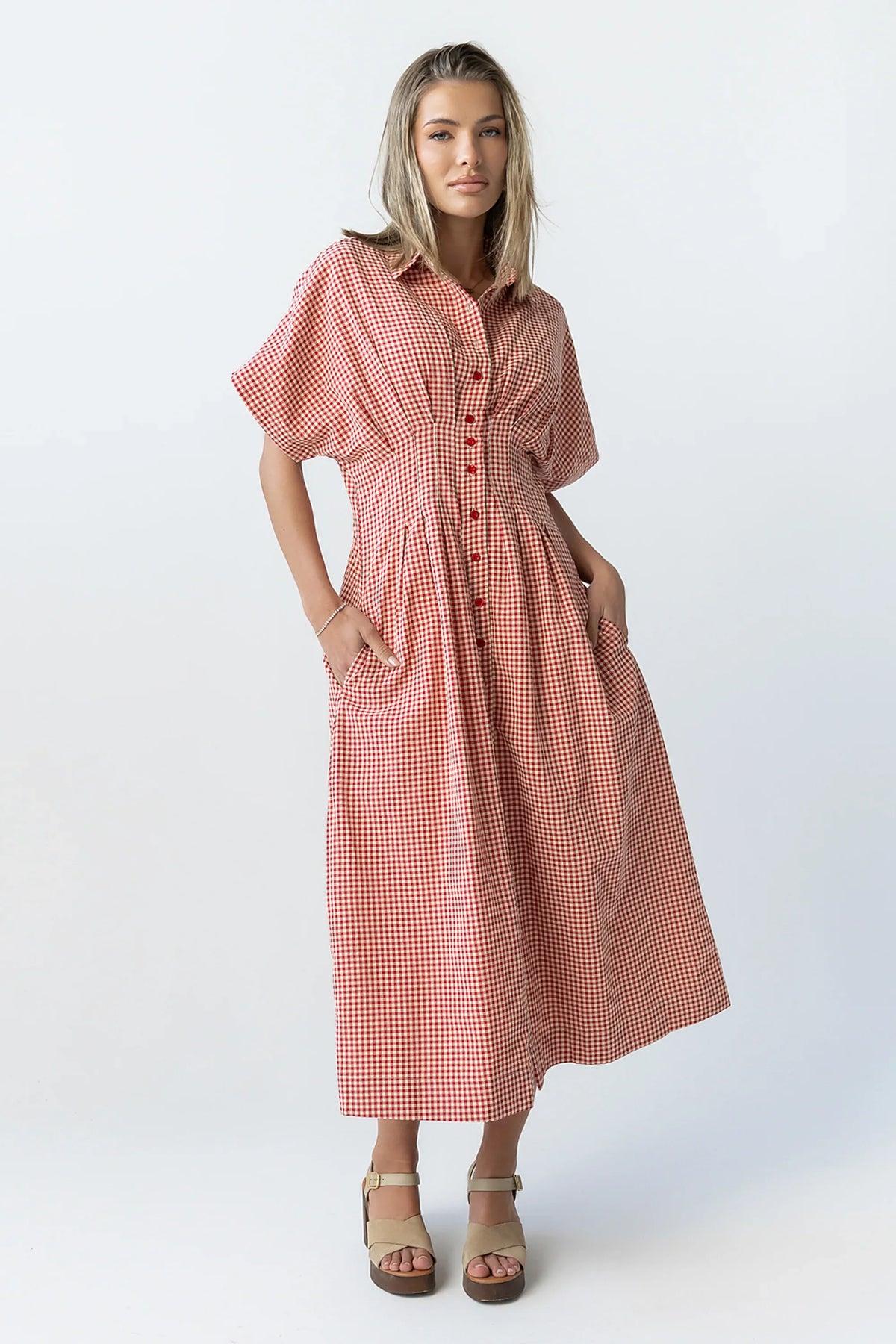 Collins Maxi Dress in Red