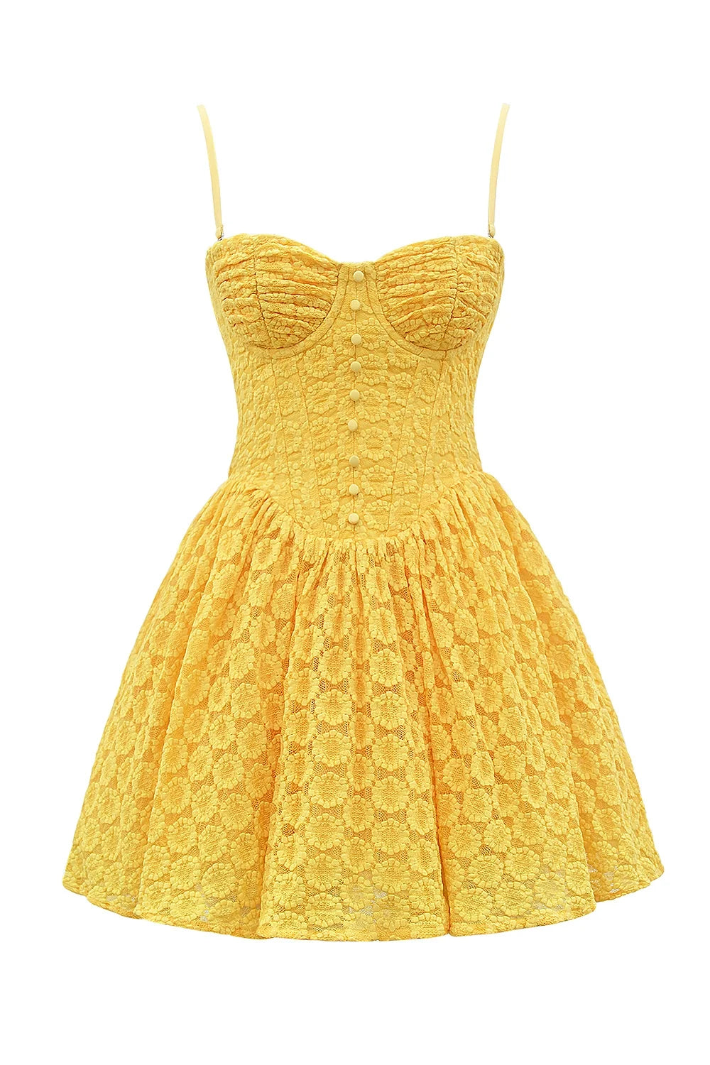 apricot lace corset mini dress