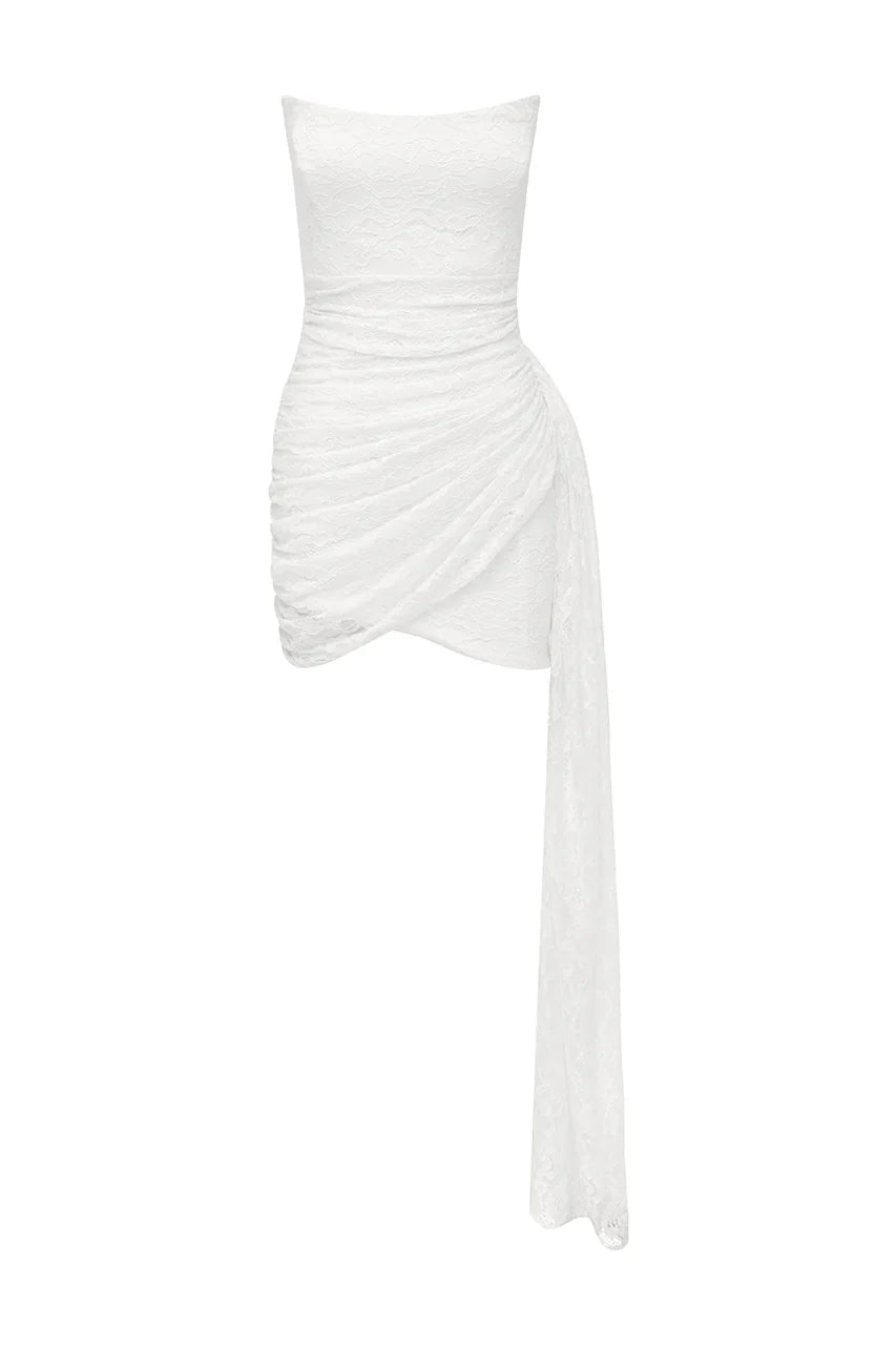 LACEY MINI DRESS WHITE