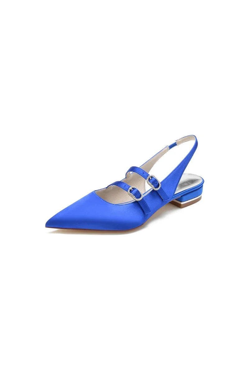 Simple Slingback Pointed Toe Flats