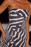 IBIZA STRAPLESS SEQUIN MINI DRESS NOAH BLACK