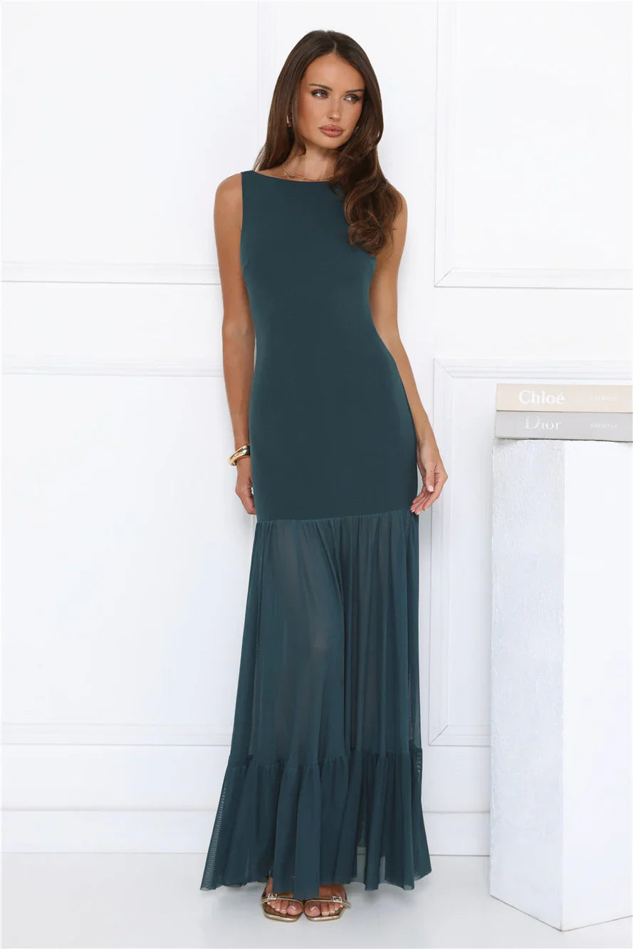 Bloom District Maxi Dress Teal