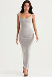 smoke bodycon maxi dress