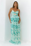 Elegant Whisper Maxi Dress Green