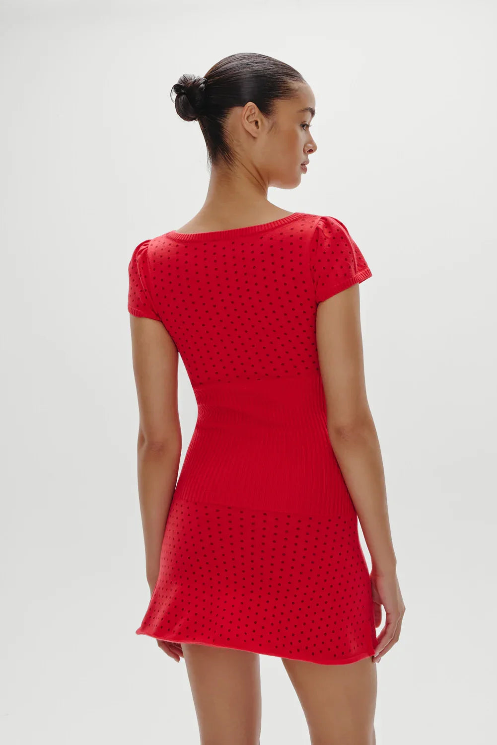 Eliza Knit Mini Dress Cranberry