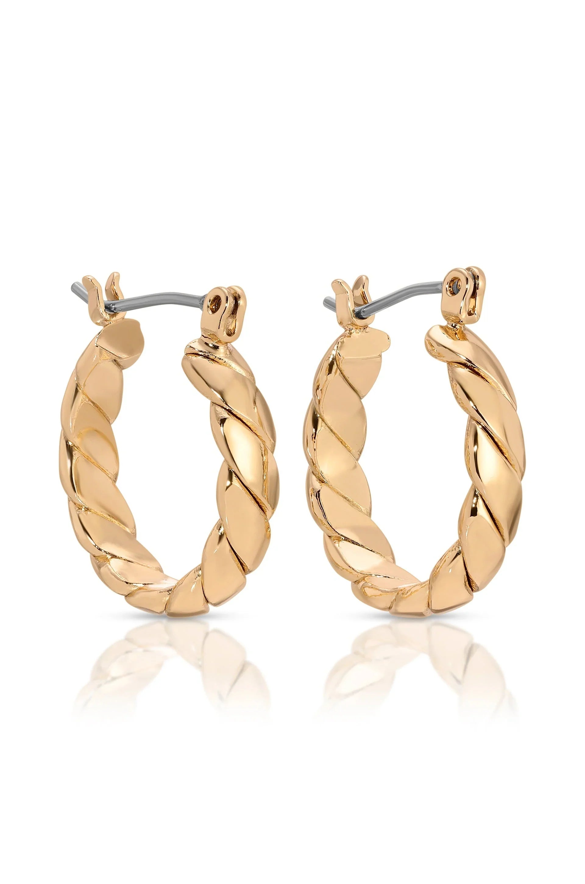 Textured Mini Hoops Earrings