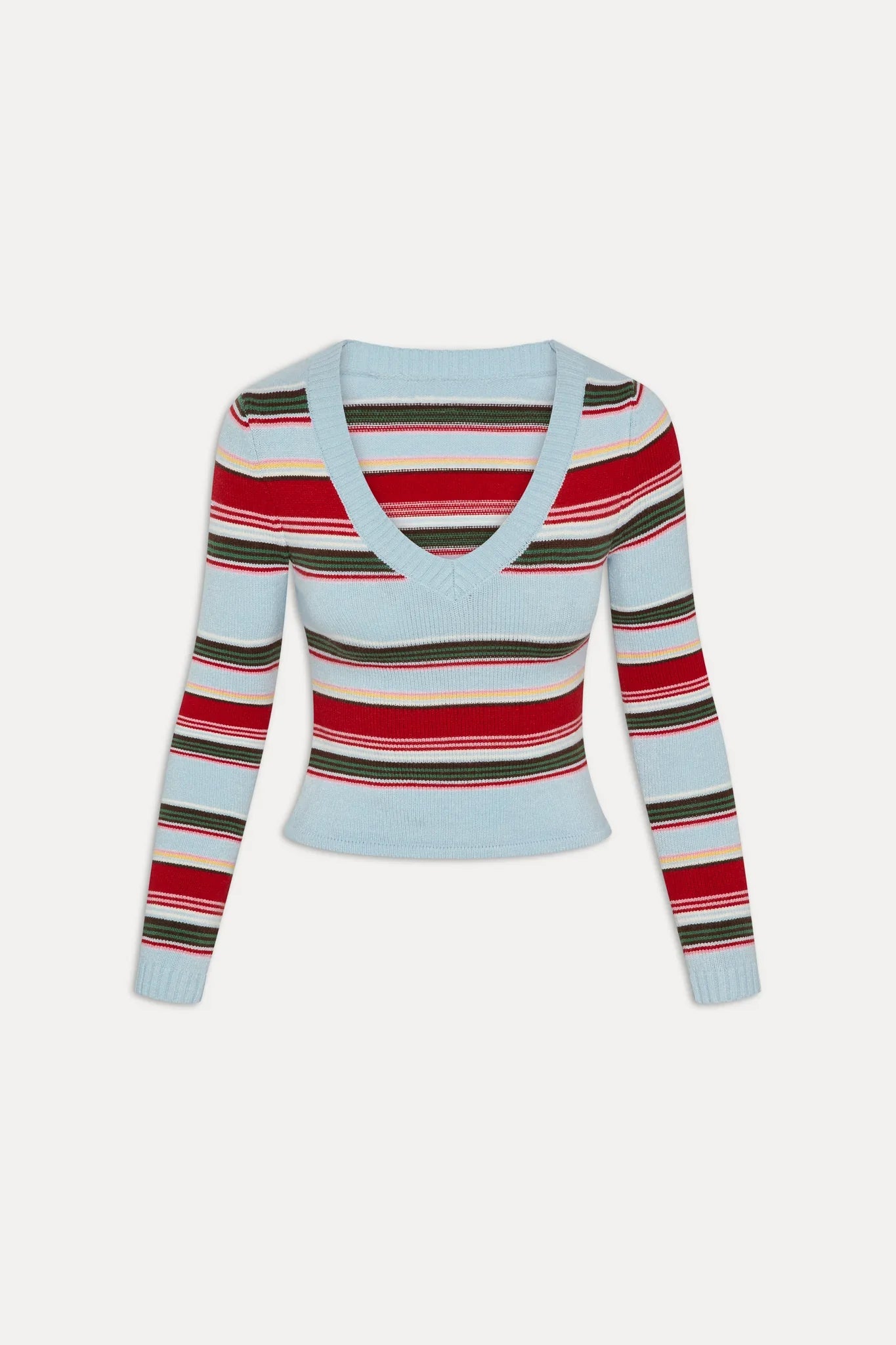 Kit V Neck Knit Sweater Ocean Ave