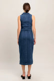 EVERYDAY EDGE DENIM MIDI DRESS