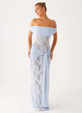 Gracie Twist Maxi Dress Blue