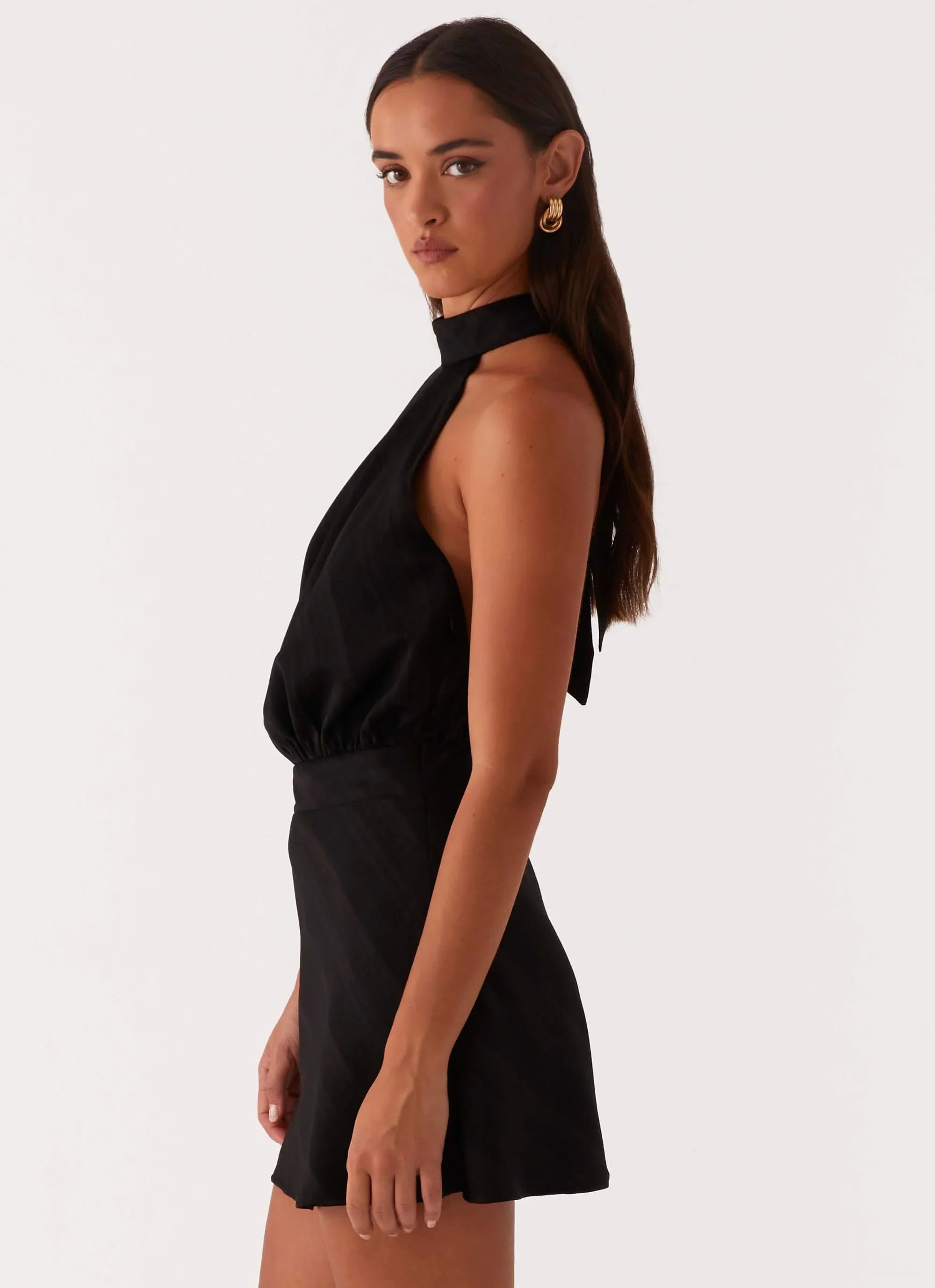 Camera Shy Mini Dress Black