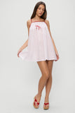 Coppola Cotton Babydoll Dress Tiny Berry