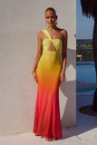 KYREE MAXI DRESS MIMOSA OMBRE