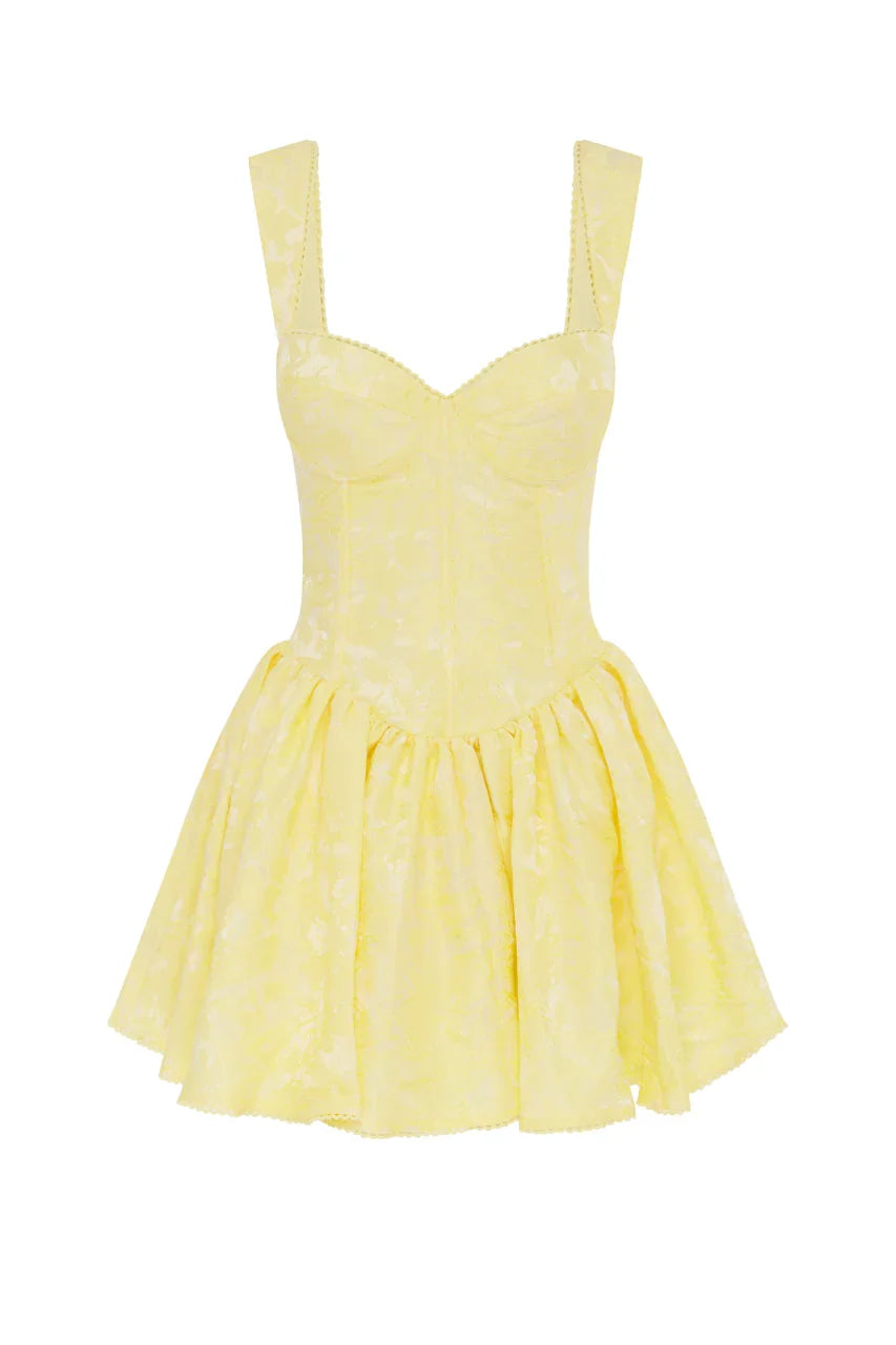 JOELLE MINI DRESS LEMON