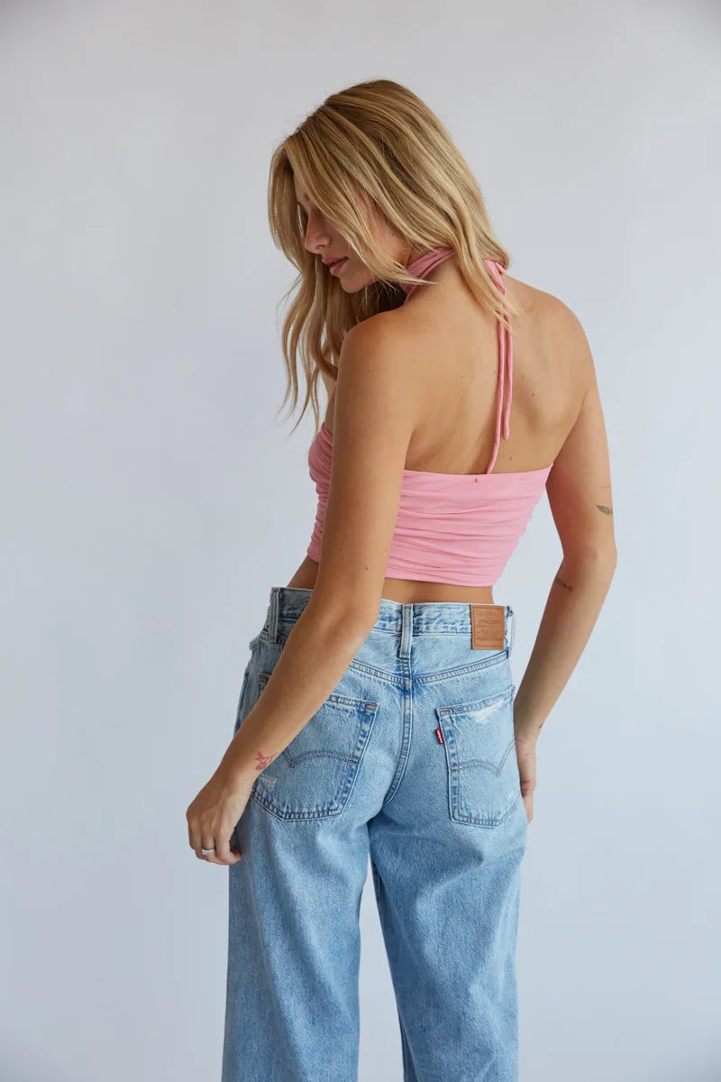 Regina Rose Mesh Halter Top
