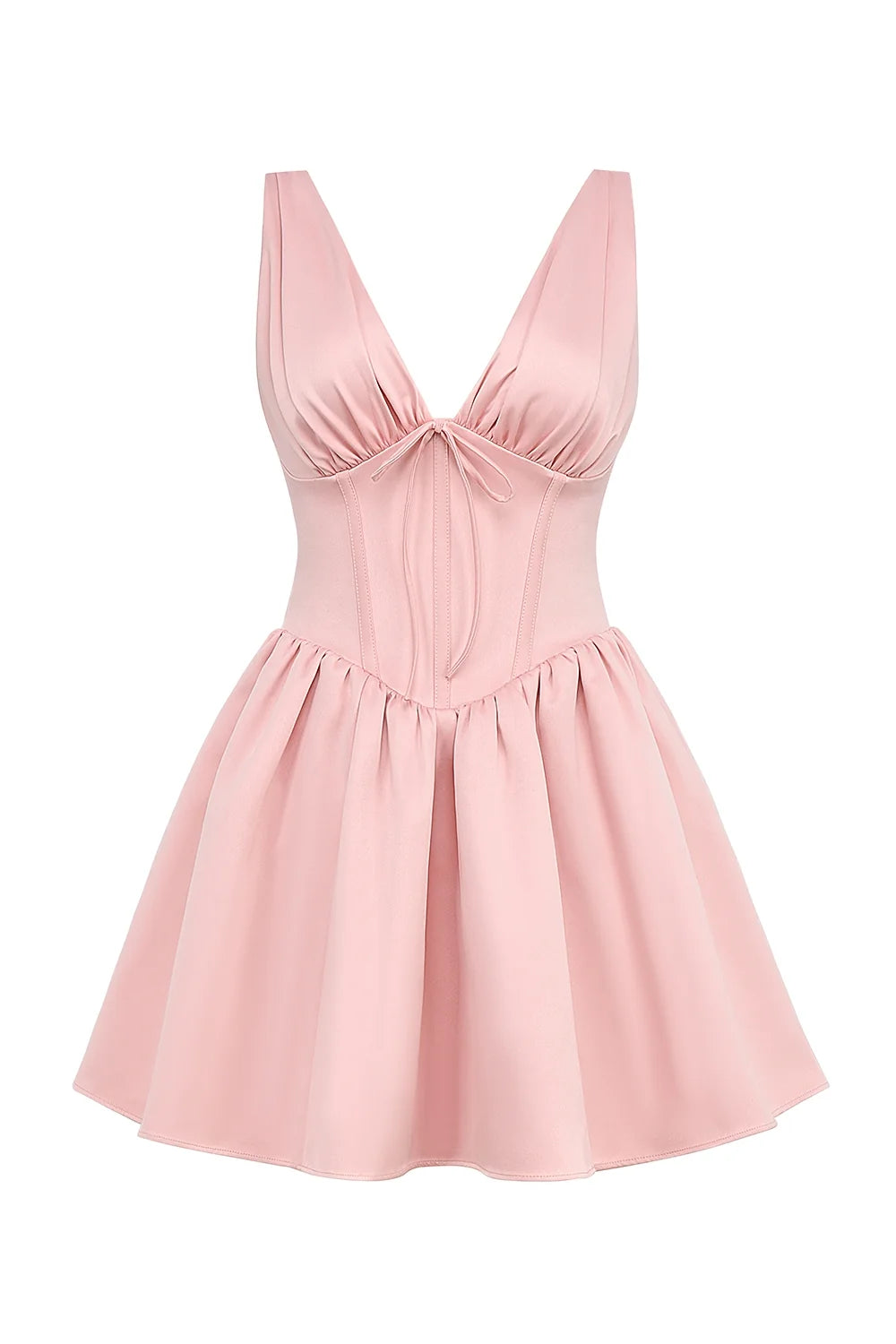 powder pink satin mini dress sale