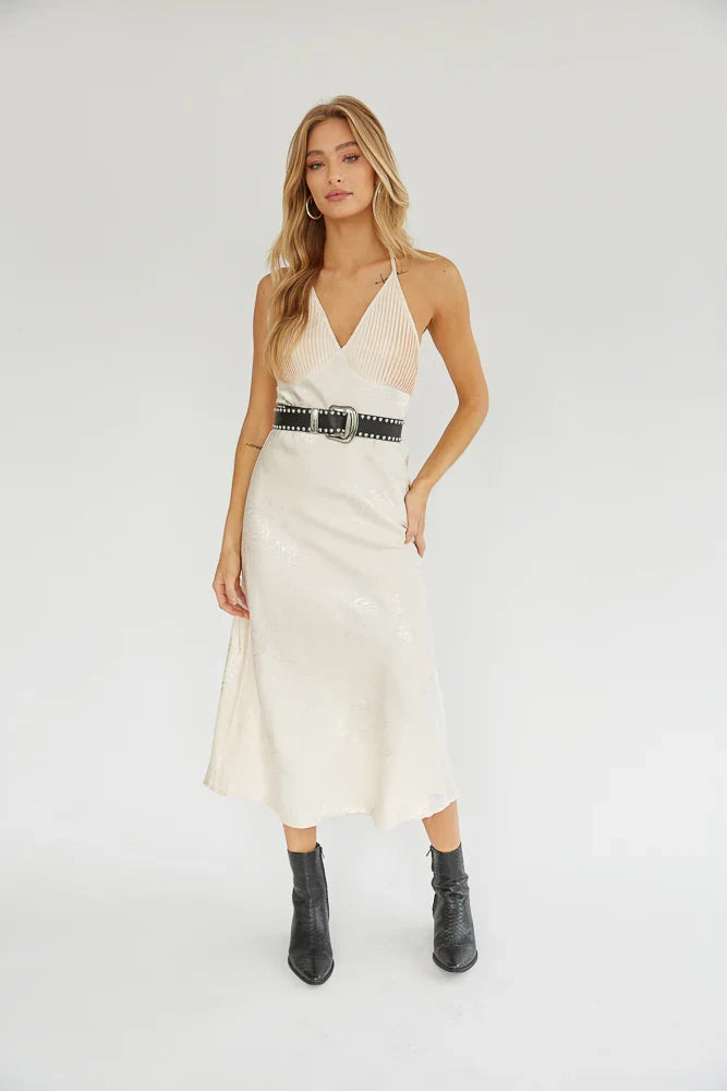 Dahlia Halter Midi Dress