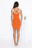 Beach Club Vibes Mini Dress Orange