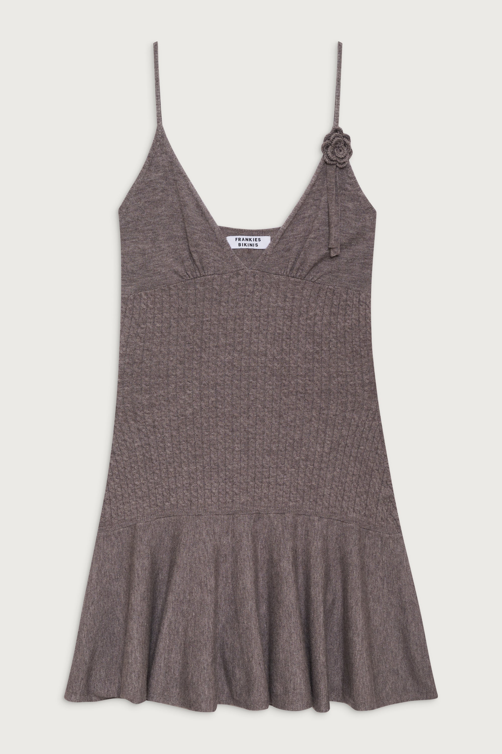 Houston Cable Cloud Knit Dress Dark Pearl