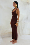 ENORA MAXI DRESS ESPRESSO