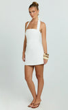Tamika Mini Dress Line Mini Dress in Off White