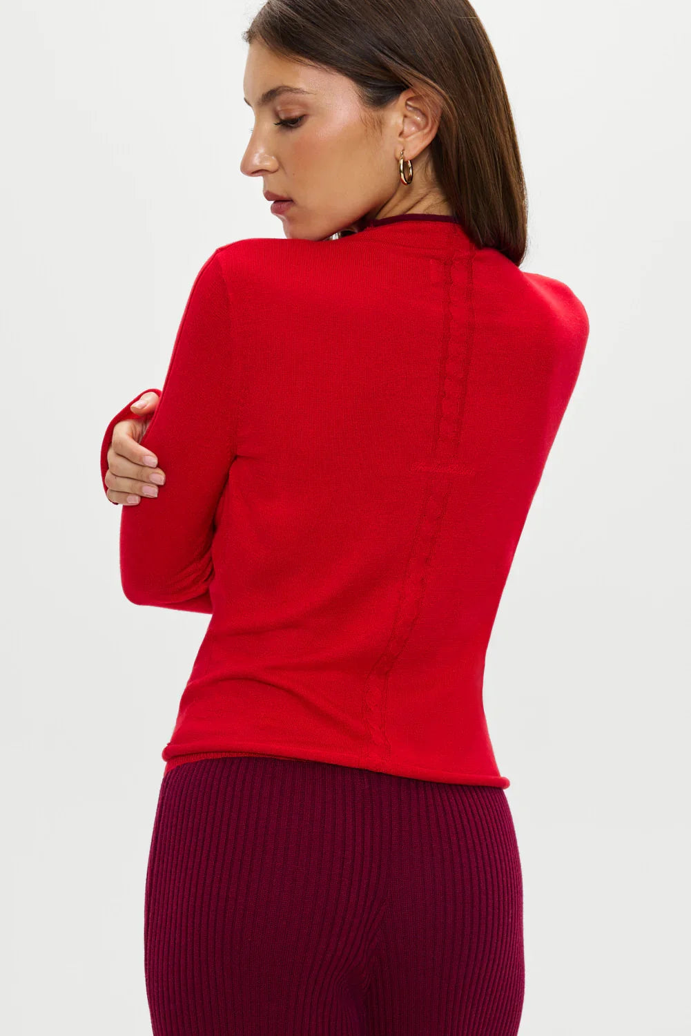 Leo Knit Button Up Cardigan Ember