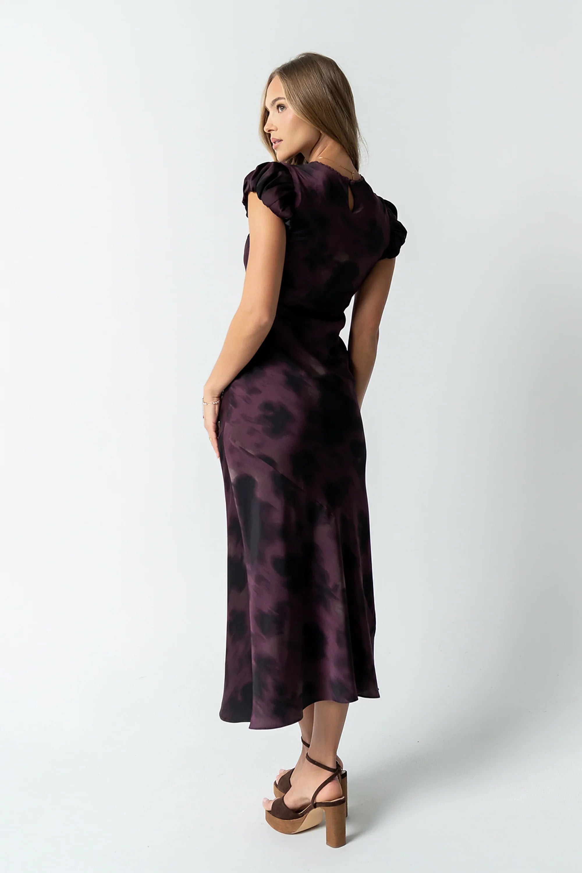 Ellianna Floral Maxi Dress in Purple
