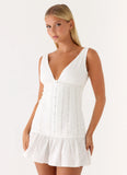 Gretel Mini Dress White
