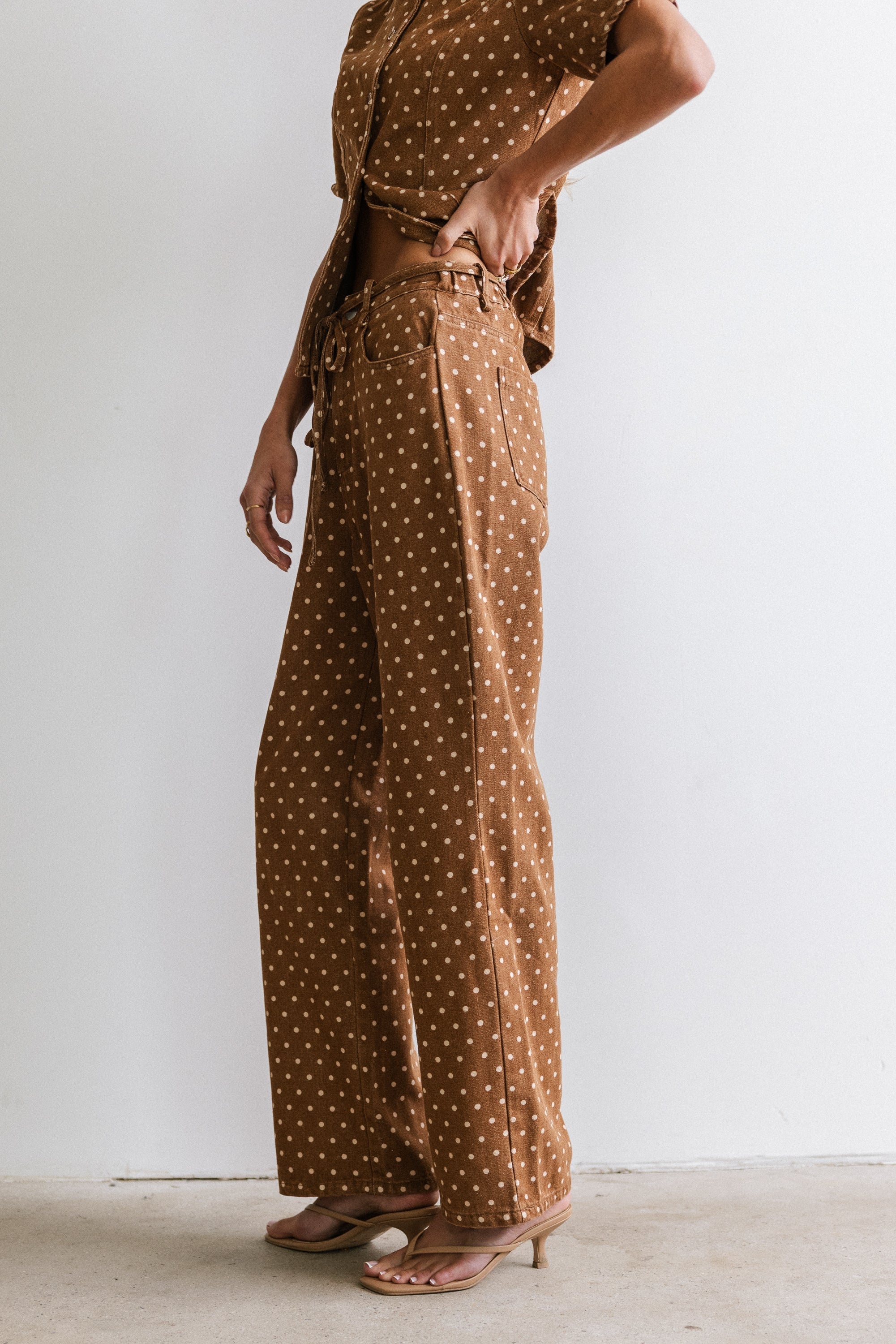 Tony Polka Dot Baggy Jeans