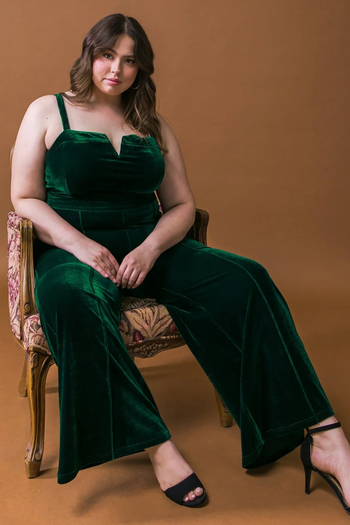 TWILIGHT HOUR VELVET JUMPSUIT