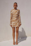 PAULIE MINI DRESS TAN