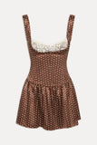 Enchantment Mini Dress Chocolate Dot