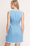 BLUE SKIES AND DAYDREAMS BLUE MINI DRESS