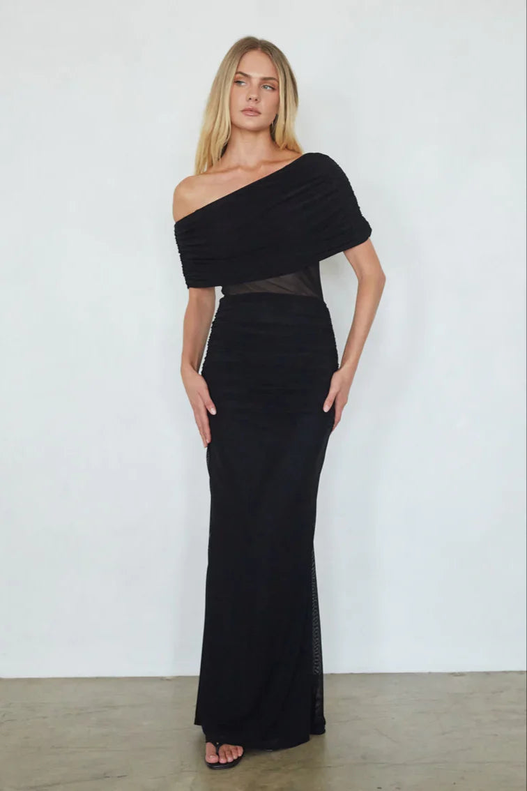 Anora Off the Shoulder Maxi Dress