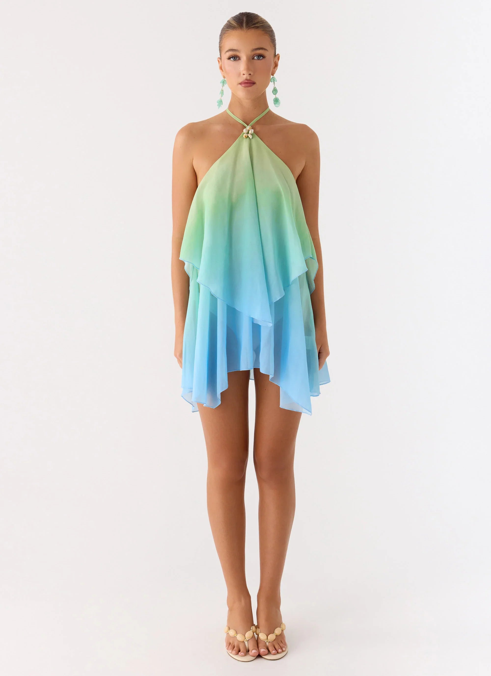 Twin Flame Mini Dress Sea Ombre