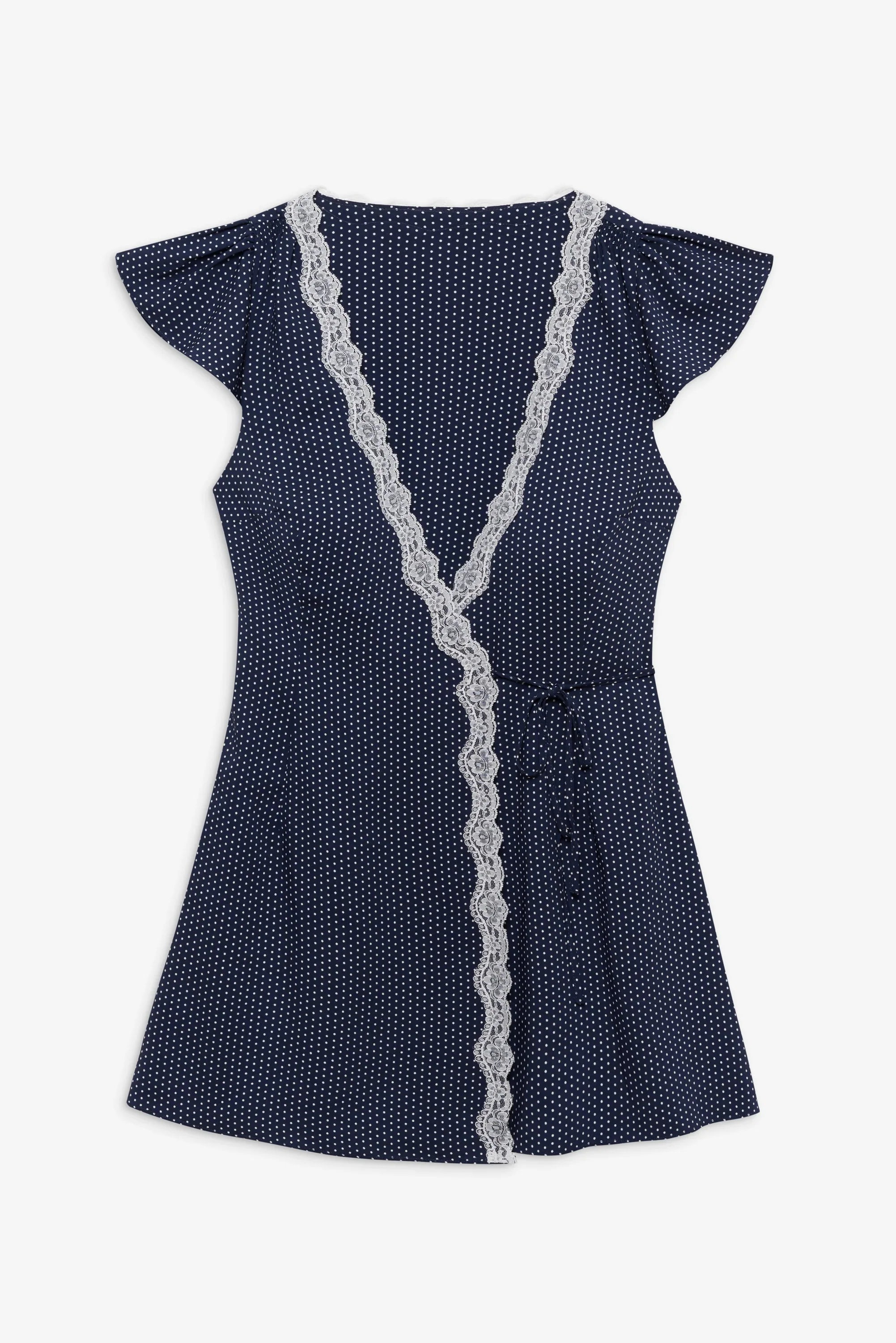 Lucy Wrap Mini Dress Dotty