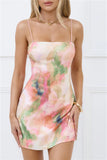 Twinkle Bloom Sequin Mini Dress Print