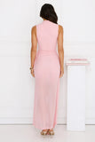 Dazzle Me Darling Mesh Maxi Dress Pink