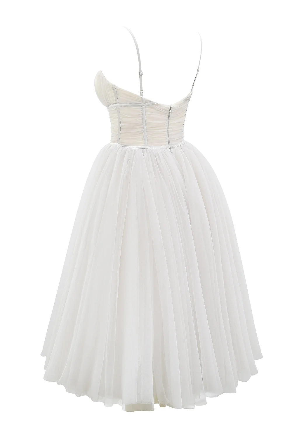 french dove tulle midi dress sale