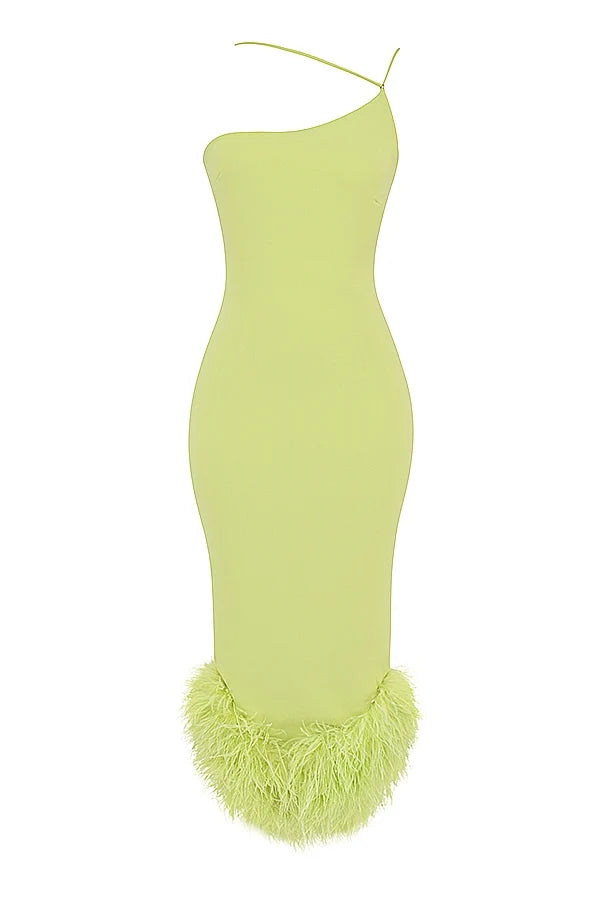 lime midi dress