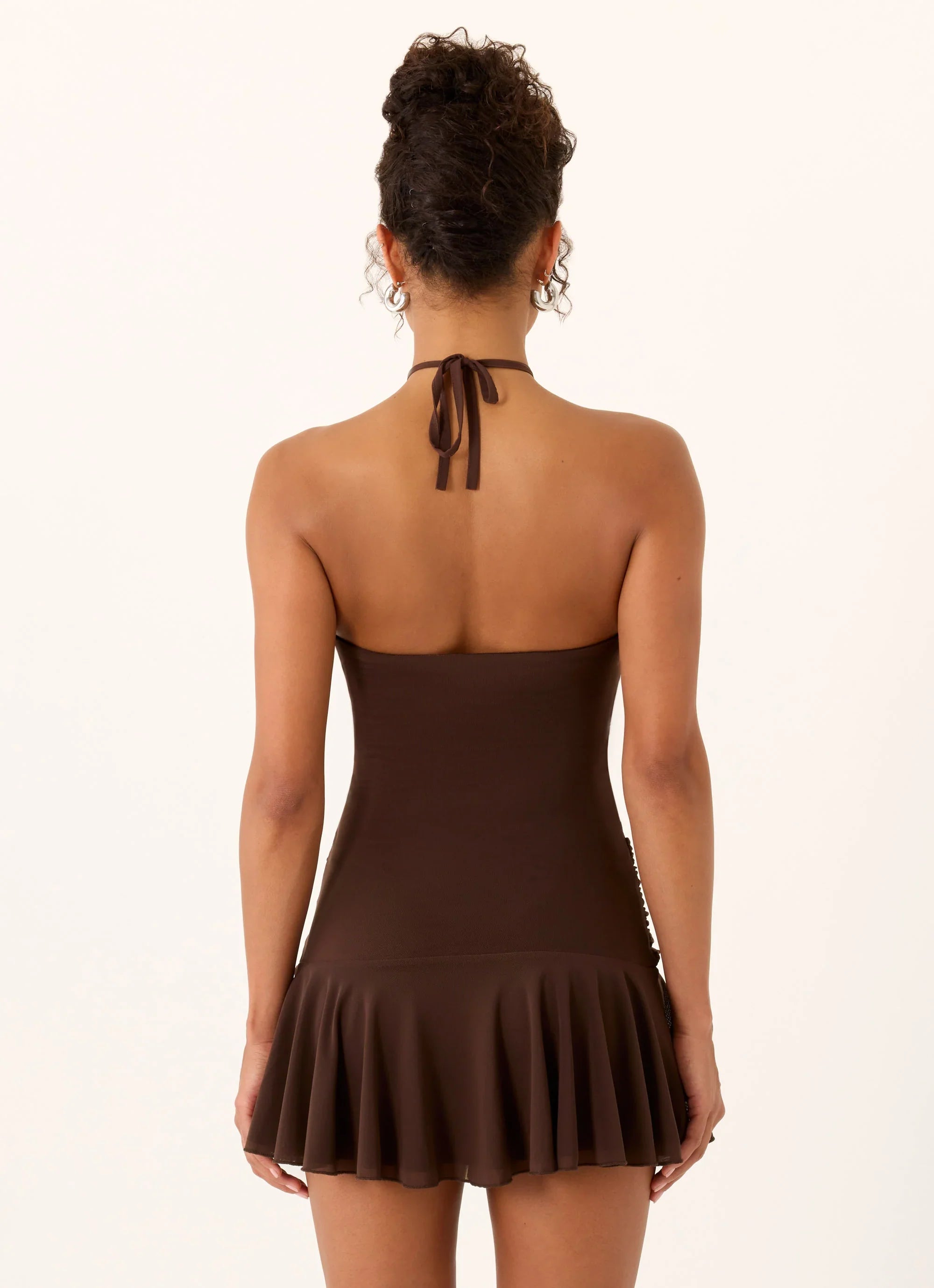 Elektra Mini Dress Chocolate